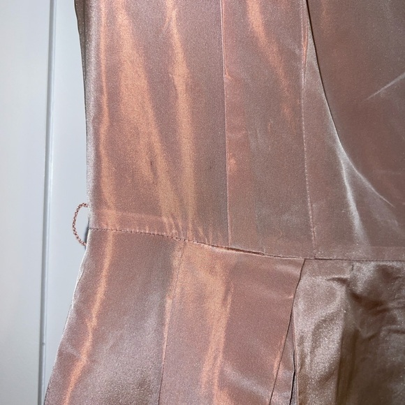 Dice Kayek Light Pink Midi Designer Dress Size 42 Feminine Demure Coquette Silk - Picture 5 of 11